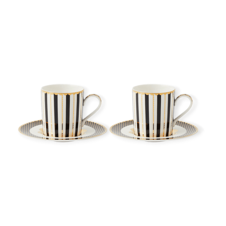 Maxwell & Williams MUG Maxwell & Williams Teas & C’s Regency Demi Cup & Saucer Set of 2 Black 100ml HV0486 (7764328939609)