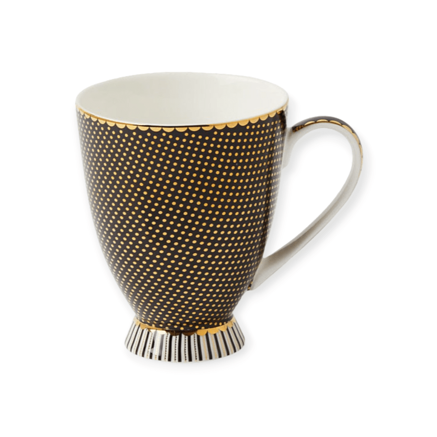 Maxwell & Williams MUG Maxwell & Williams Teas & C’s Regency Footed Mug Black 300ml HV0484