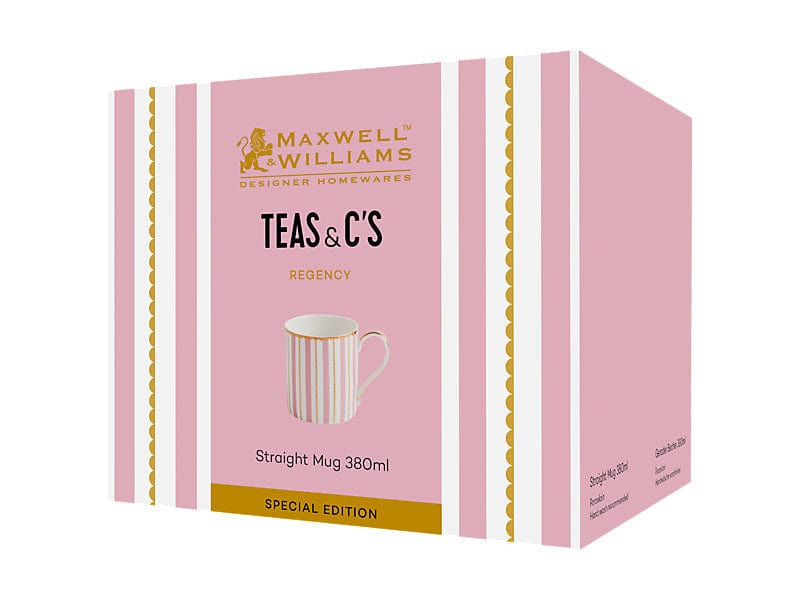 Maxwell & Williams MUG Maxwell & Williams Teas & C’s Regency Straight Mug Pink 380ml HV0495 (7764504150105)