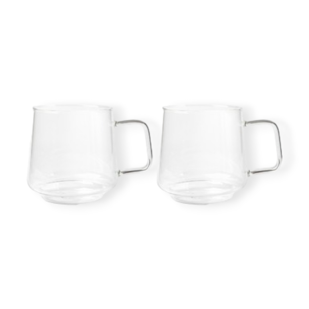 Maxwell & Williams MUGS Maxwell & Williams Blend Sala Glass Mug 400ML Set of 2 Gift Boxed LQ0076 (7315180814425)