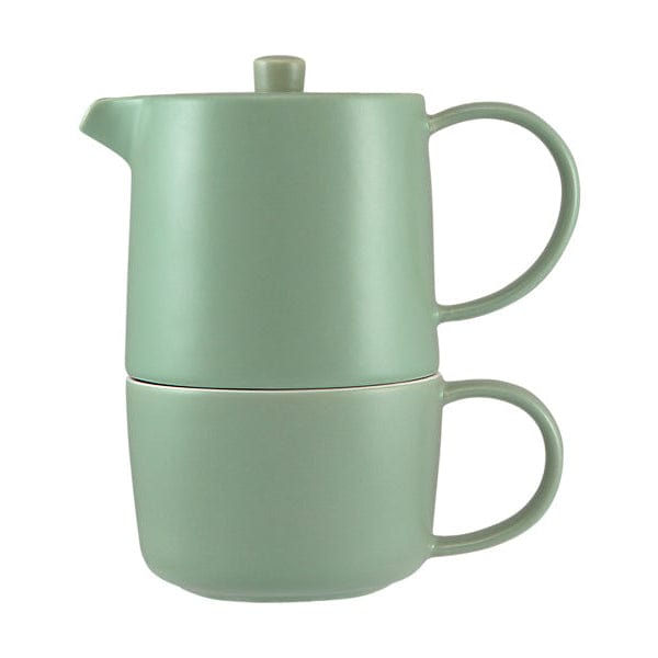 Maxwell & Williams MUGS Maxwell & Williams Cafe Life Tea for One With Infuser 450ML Seafoam DI0561