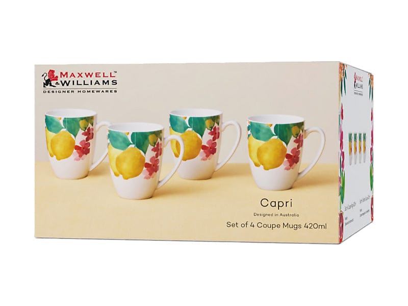 Maxwell & Williams MUGS Maxwell & Williams Capri Coupe Mug Set of 4 420ml YD0082 (7157904965721)