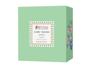 Maxwell & Williams MUGS Maxwell & Williams Gabby Malpas Jardin Mug With Infuser Camelia 340ml HV0388