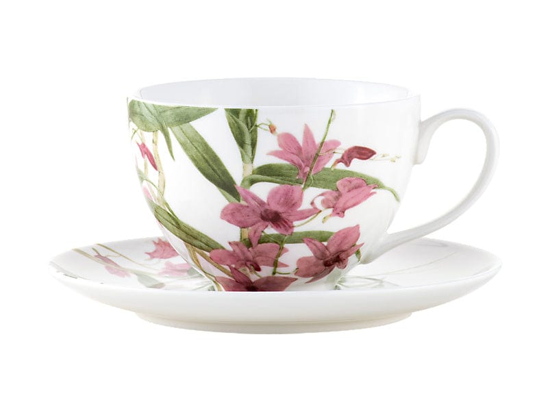 Maxwell & Williams MUGS Maxwell & Williams Royal Botanic Gardens Cup & Saucer Pink 240ml HV0458 (7504671965273)