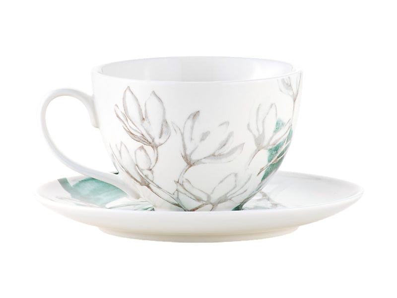 Maxwell & Williams MUGS Maxwell & Williams Royal Botanic Gardens Cup & Saucer White 240ml HV0457 (7504670818393)
