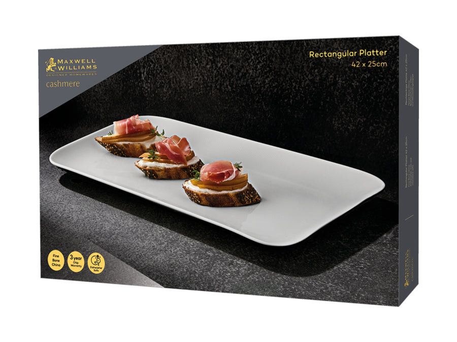 Maxwell & Williams Platter Maxwell & Williams Cashmere Rectangular Platter 42x25cm RF0043