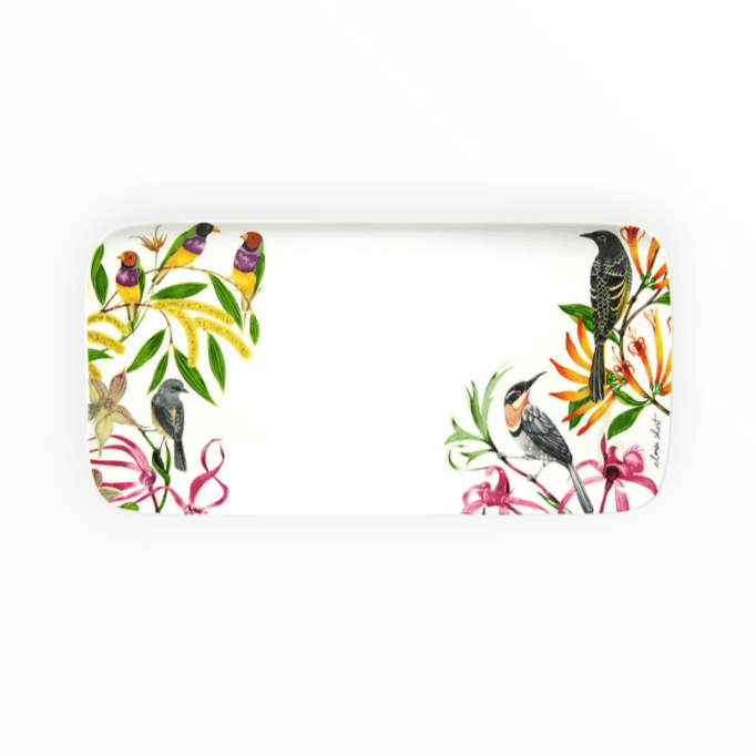 Maxwell & Williams Platter Maxwell & Williams Eloise Short Lyric Rectangular Platter Birds 29X15cm YD0223