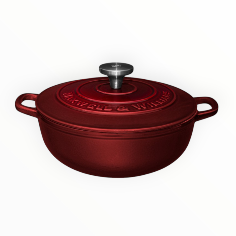 Maxwell & Williams POTS Maxwell & Williams Cast Iron Round Casserole 3.3L Merlot SE0034