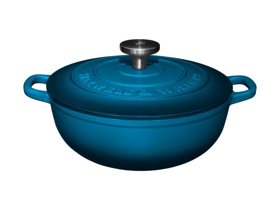 Maxwell & Williams POTS Maxwell & Williams Cast Iron Round Casserole 3.3L Midnight Blue SE0022