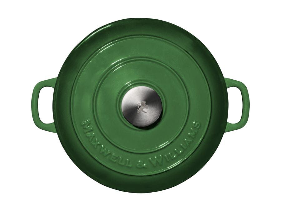 Maxwell & Williams POTS Maxwell & Williams Cast Iron Round Casserole 4L English Racing Green SE0030