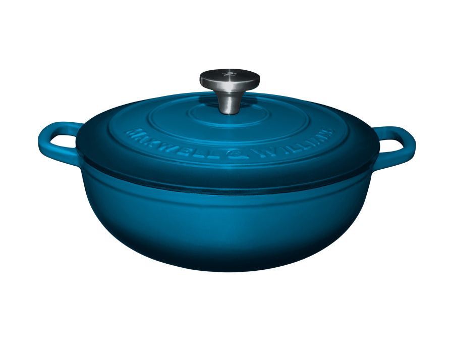 Maxwell & Williams POTS Maxwell & Williams Cast Iron Round Casserole 4L Midnight Blue SE0024