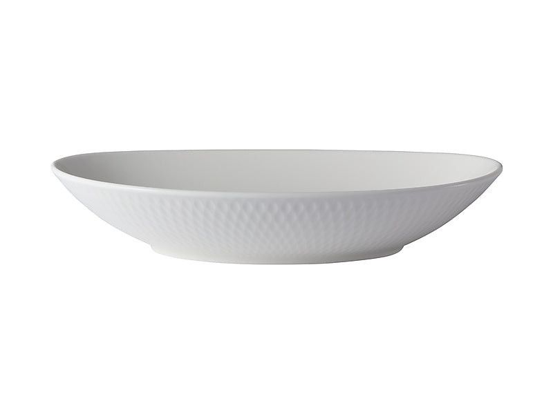 Maxwell & Williams Serving Platter Maxwell & Williams White Basics Diamonds Oval Bowl 25x17cm DV0254