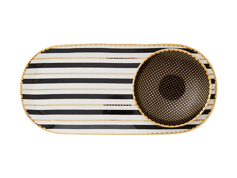 Maxwell & Williams Side Plate Maxwell & Williams Teas & C’s Regency Platter & Dish Set Black HV0489