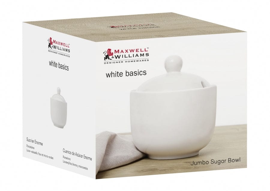 Maxwell & Williams Sugar Bowls Maxwell & Williams White Basics Jumbo Sugar/Condiment Bowl P0147 (7504896786521)