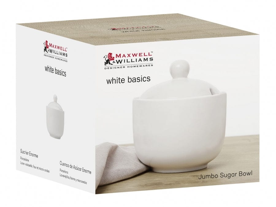 Maxwell & Williams Sugar Bowls Maxwell & Williams White Basics Jumbo Sugar/Condiment Bowl P0147 (7504896786521)
