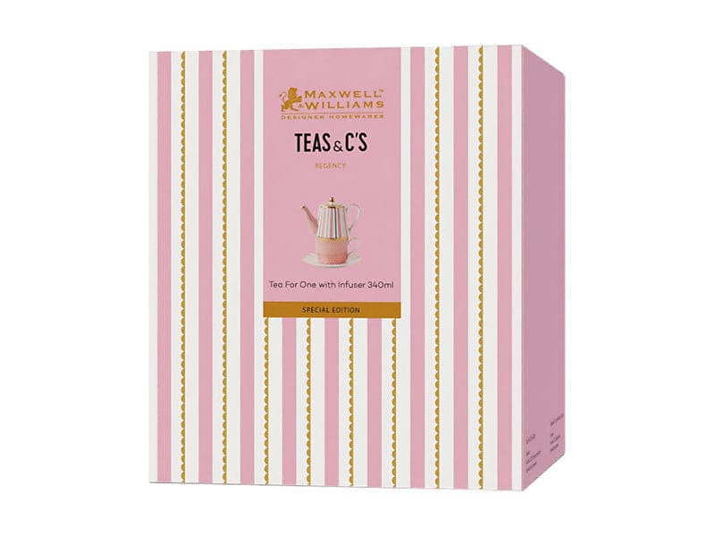 Maxwell & Williams Teapot Maxwell & Williams Teas & C’s Regency Tea for One With Infuser Pink 340ml HV0493 (7764499202137)