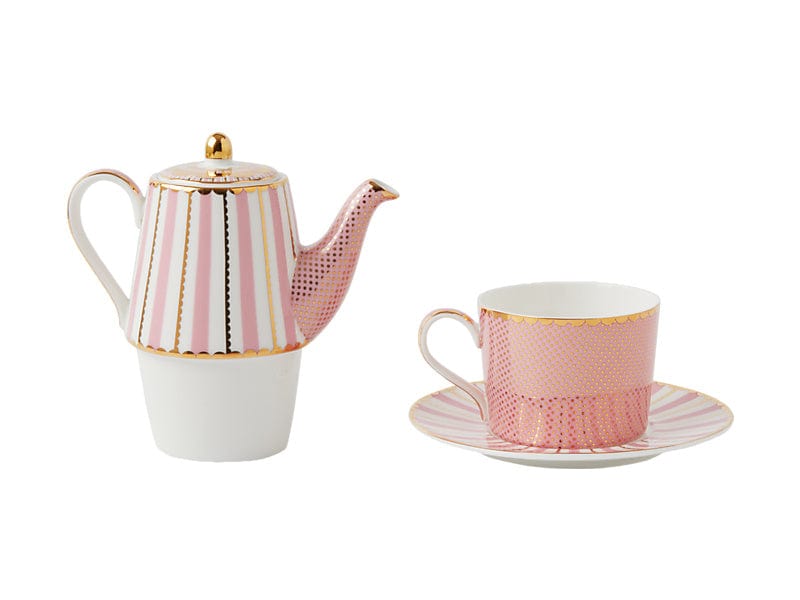 Maxwell & Williams Teapot Maxwell & Williams Teas & C’s Regency Tea for One With Infuser Pink 340ml HV0493 (7764499202137)