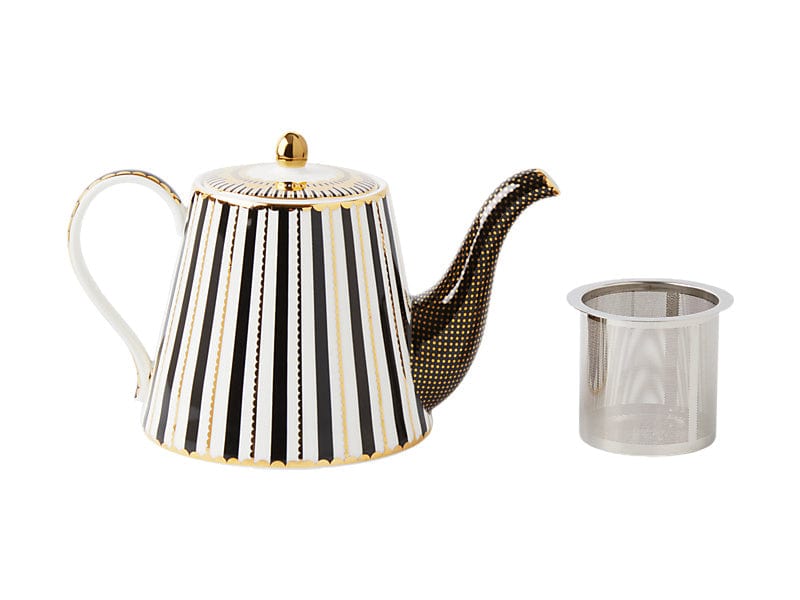 Maxwell & Williams Teapot Maxwell & Williams Teas & C’s Regency Teapot With Infuser Black 1 Litre HV0482