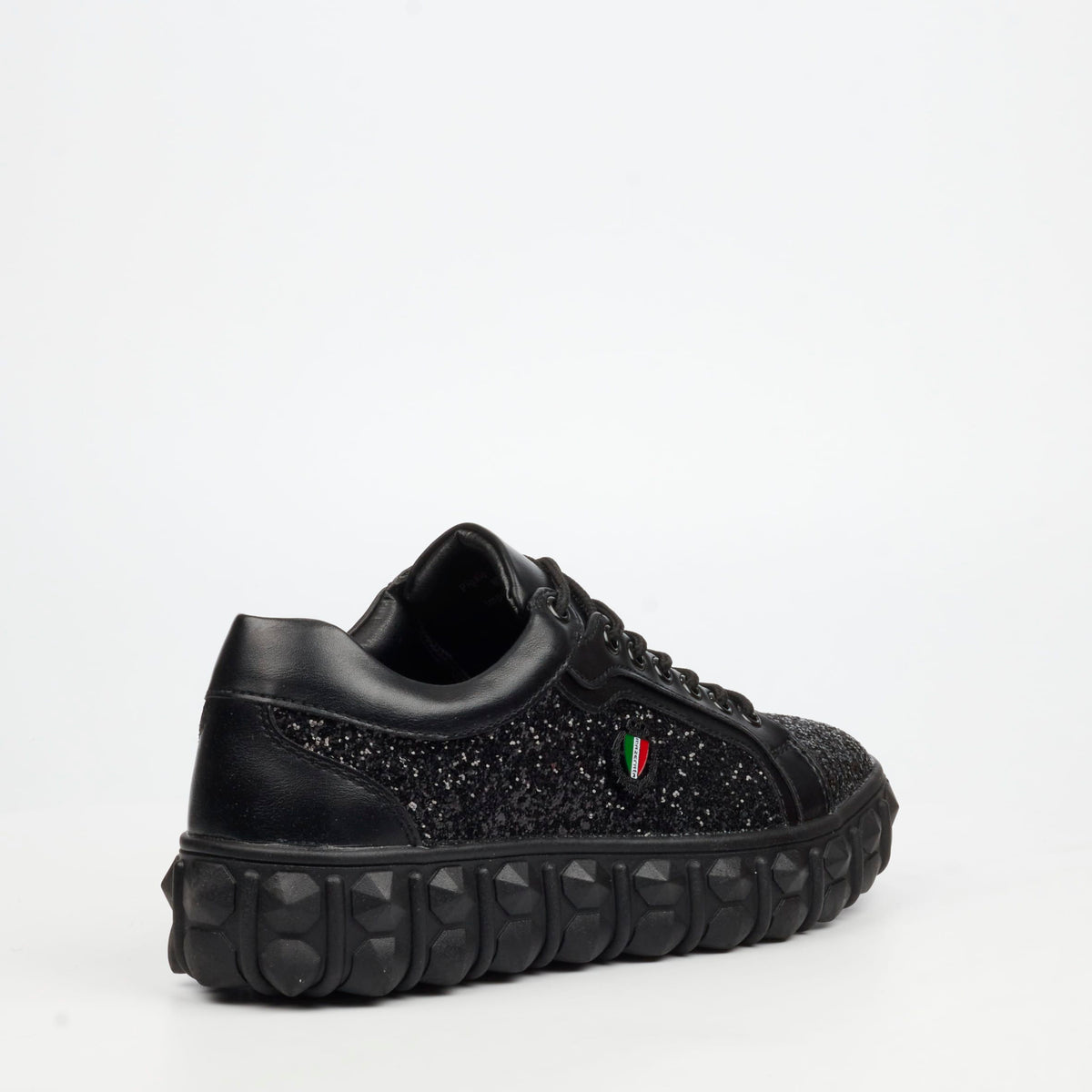 Mazerata Casual Shoes Mazerata Mens Pigale 10 Rhinestone Sneakers – Black