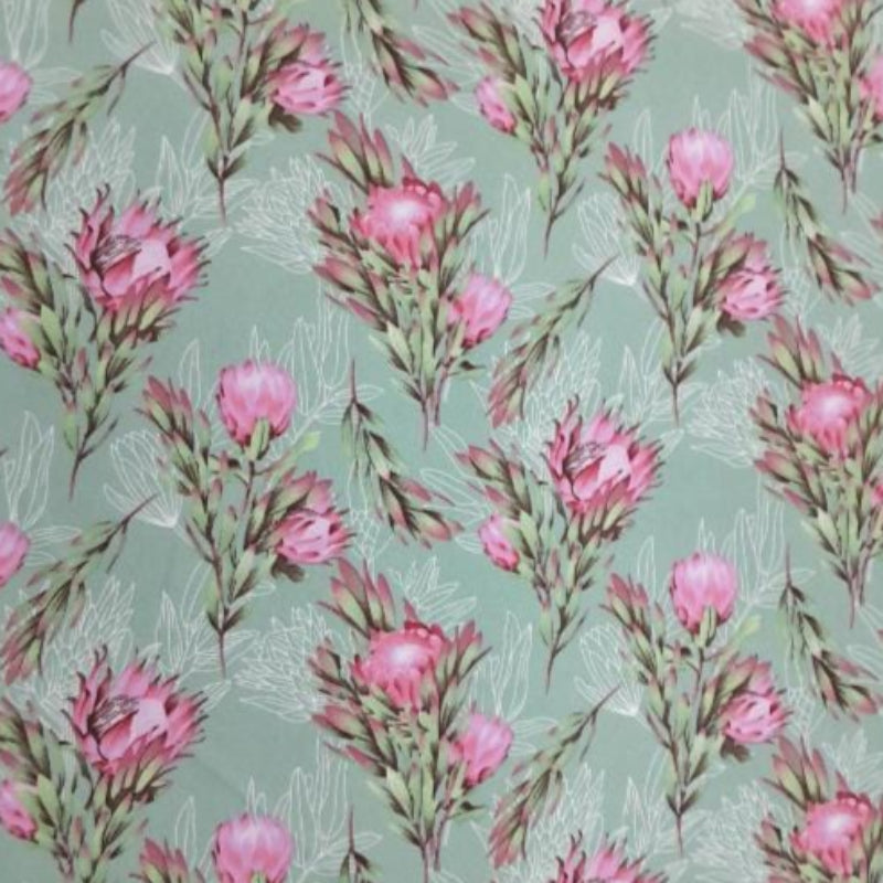 mazz Mini Matt Duckegg Printed Mini Matt Design 32 Protea Collection  140 cm (7821264420953)