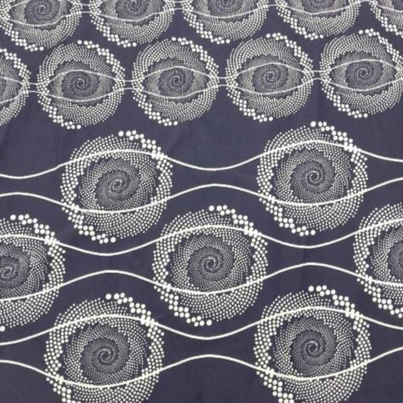 mazz Mini Matt Fabric Navy Printed Mini Matt Design 13 Sweswe Collection 140 cm (7821262848089)