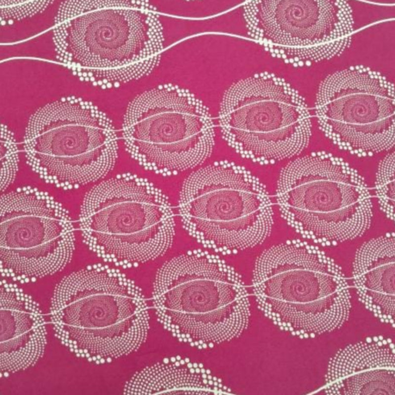 mazz Mini Matt Fabric Pink Printed Mini Matt Design 13 Sweswe Collection 140 cm (7821262848089)