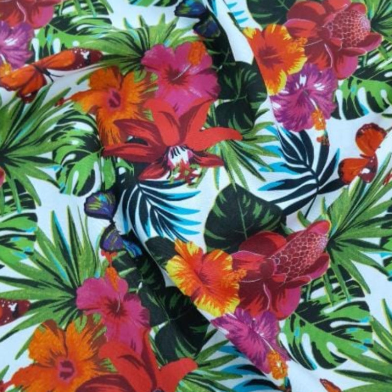 mazz Mini Matt Fabric Printed Mini Matt Design 52 Flowers  140 cm (7821264060505)