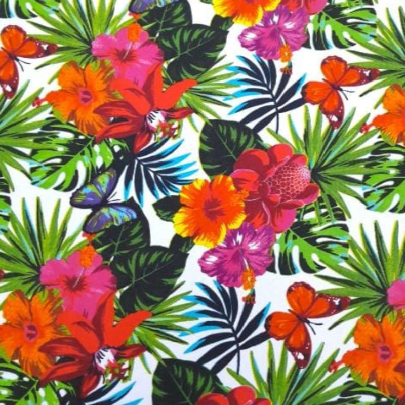mazz Mini Matt Fabric Printed Mini Matt Design 52 Flowers  140 cm (7821264060505)