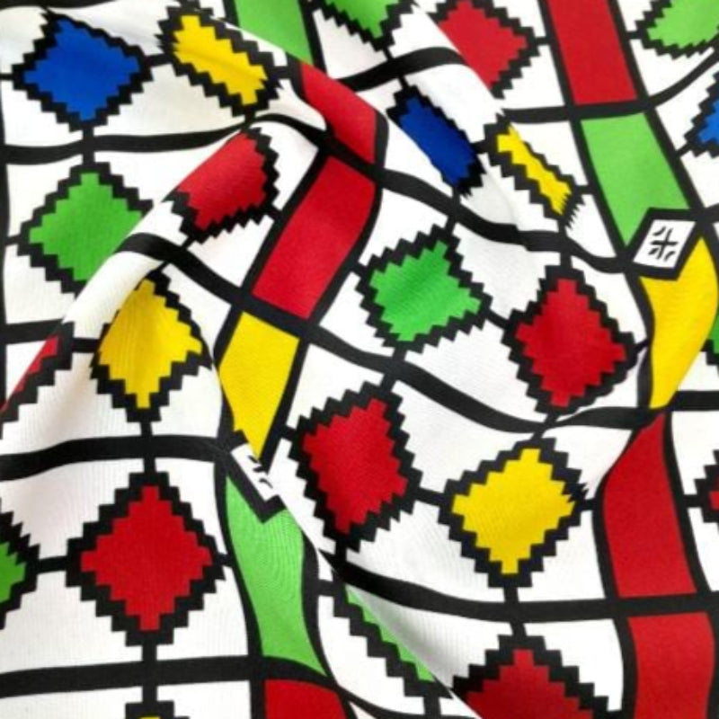 mazz Mini Matt Fabric Printed Mini Matt Design 7 Ndebele Collection 140 cm (7821262717017)