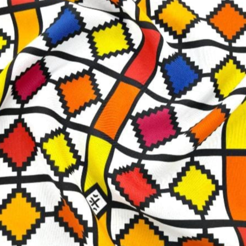 mazz Mini Matt Fabric Printed Mini Matt Design 7 Ndebele Collection 140 cm (7821262717017)