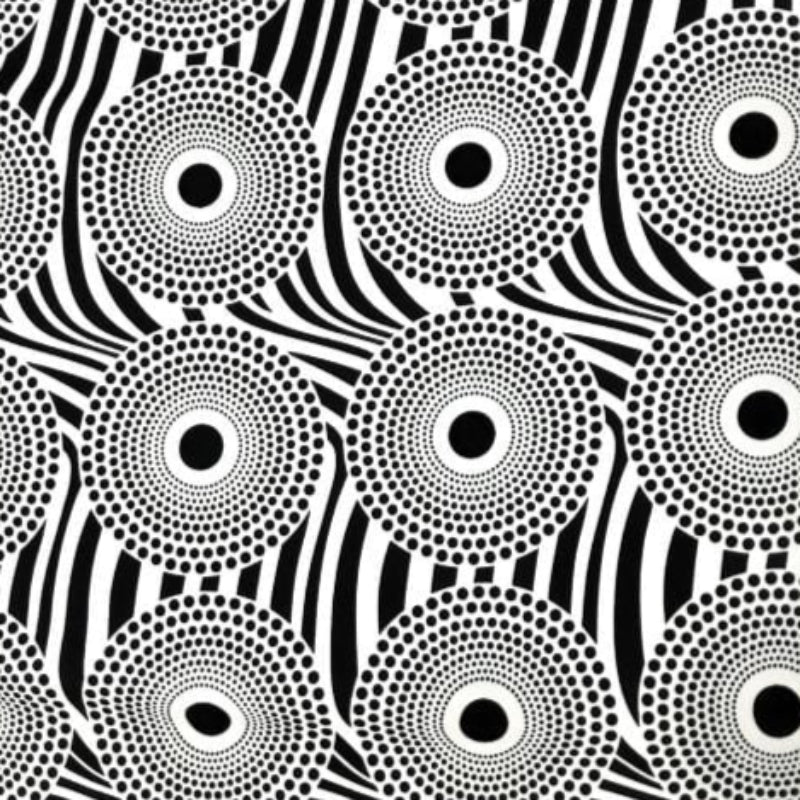 mazz Mini Matt White Printed Mini Matt Design 10 MaXhosa Collection 140 cm (7821306396761)