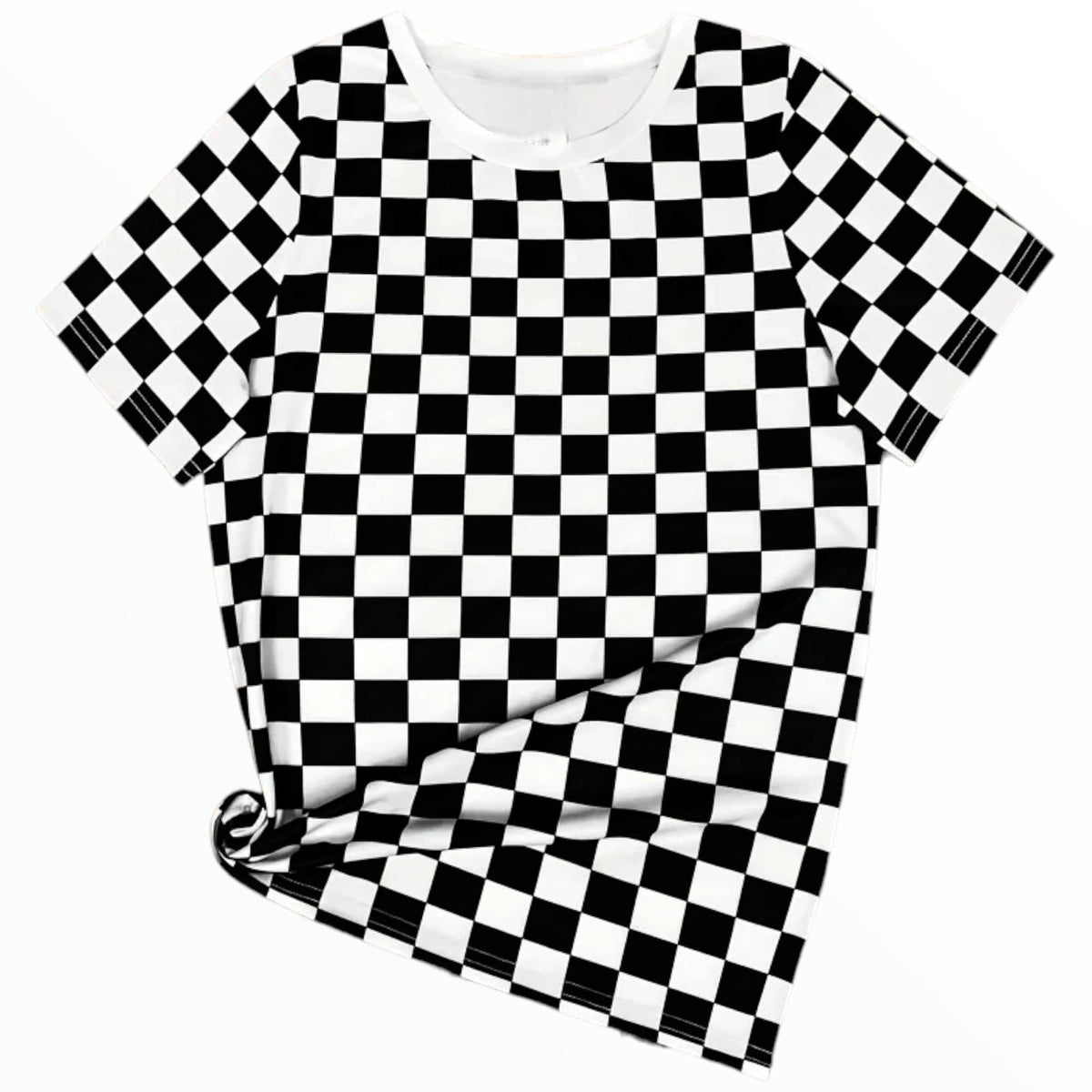 Mazztex Aadil Mini Matt Fabric Fabric Printed Mini Matt Big Blocks Black 140 cm