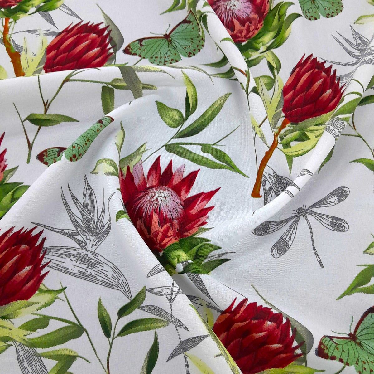 Mazztex Aadil Mini Matt Fabric Printed Mini Matt Butterfly 140 cm