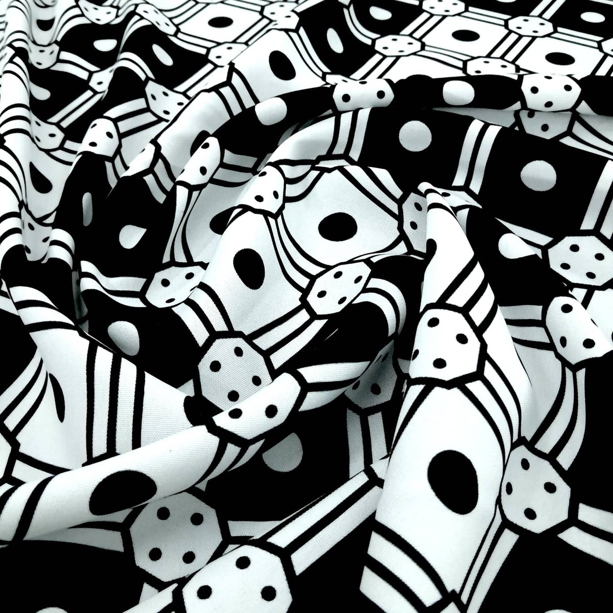 Mazztex Aadil Mini Matt Fabric Printed Mini Matt MaXhosa Dice 140 cm