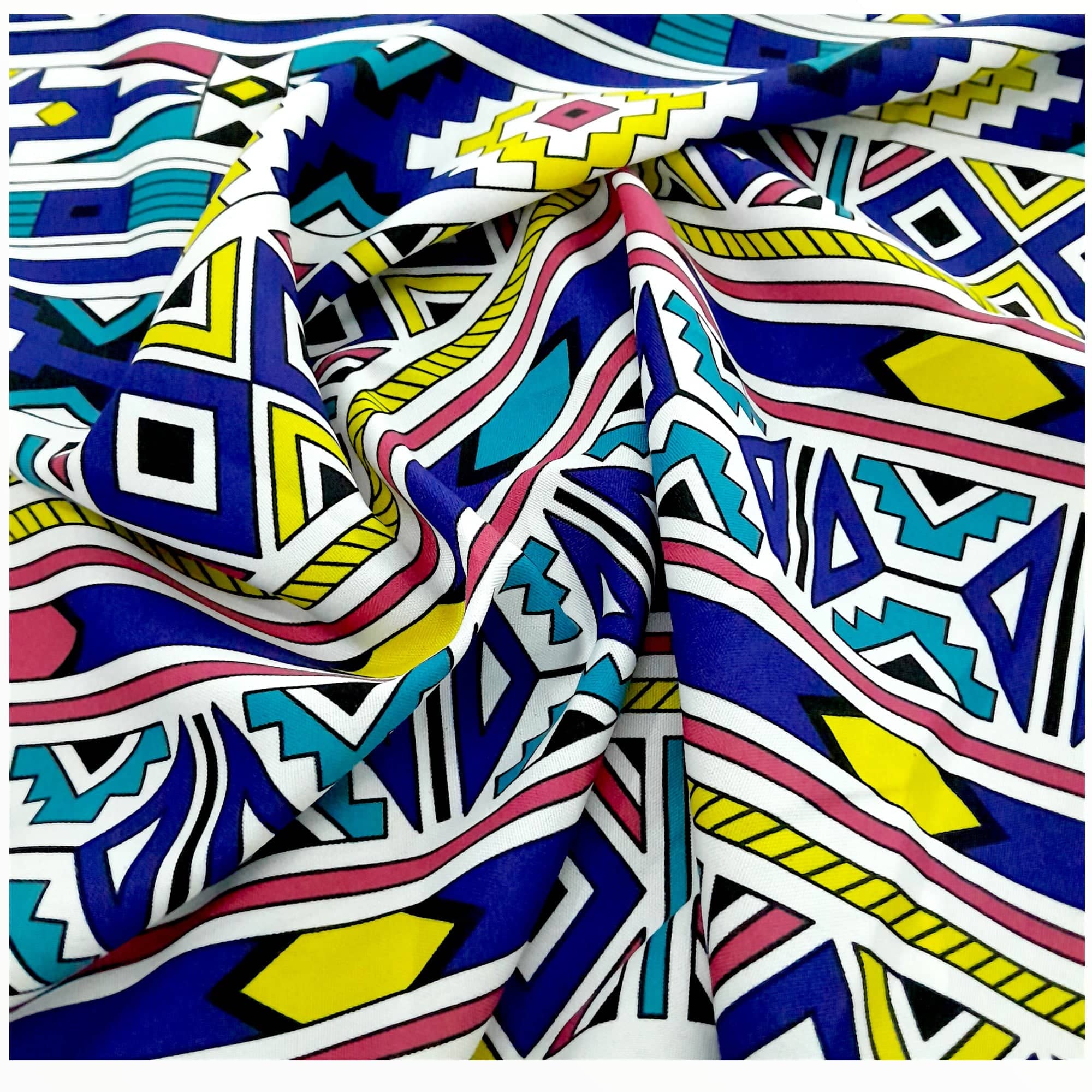 Mazztex Aadil Mini Matt Fabric Printed Mini Matt Ndebele 140 cm