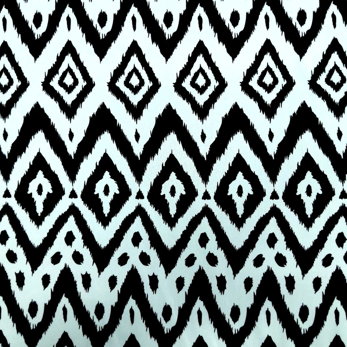 Mazztex Aadil Mini Matt Fabric White Printed Mini Matt MaXhosa Diamonds 140 cm