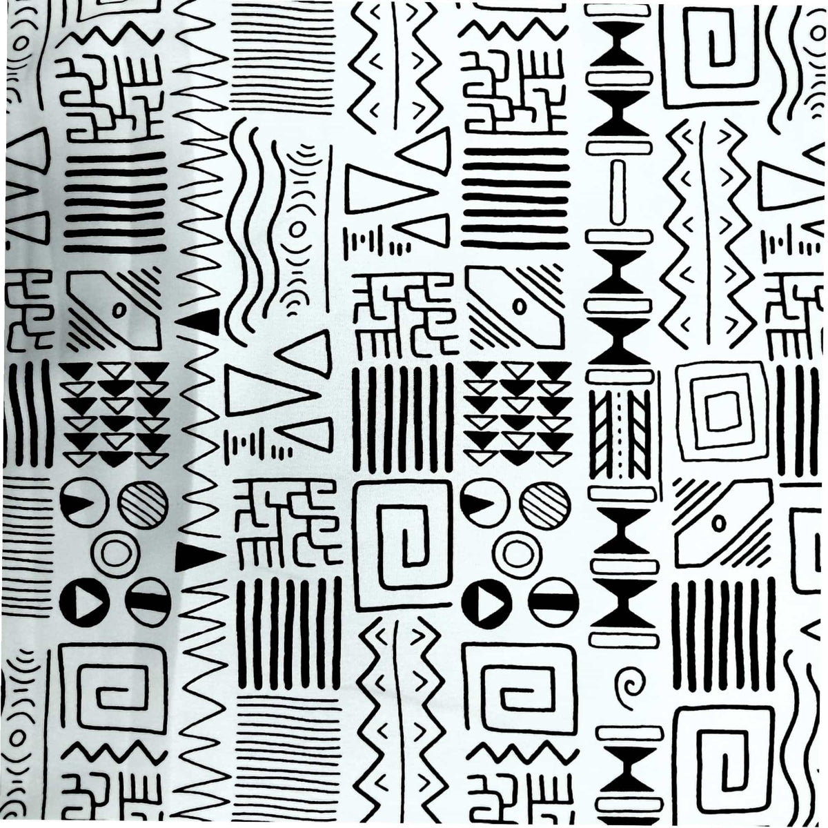 Mazztex Aadil Mini Matt Fabric White Printed Mini Matt MaXhosa Zodiac 140 cm