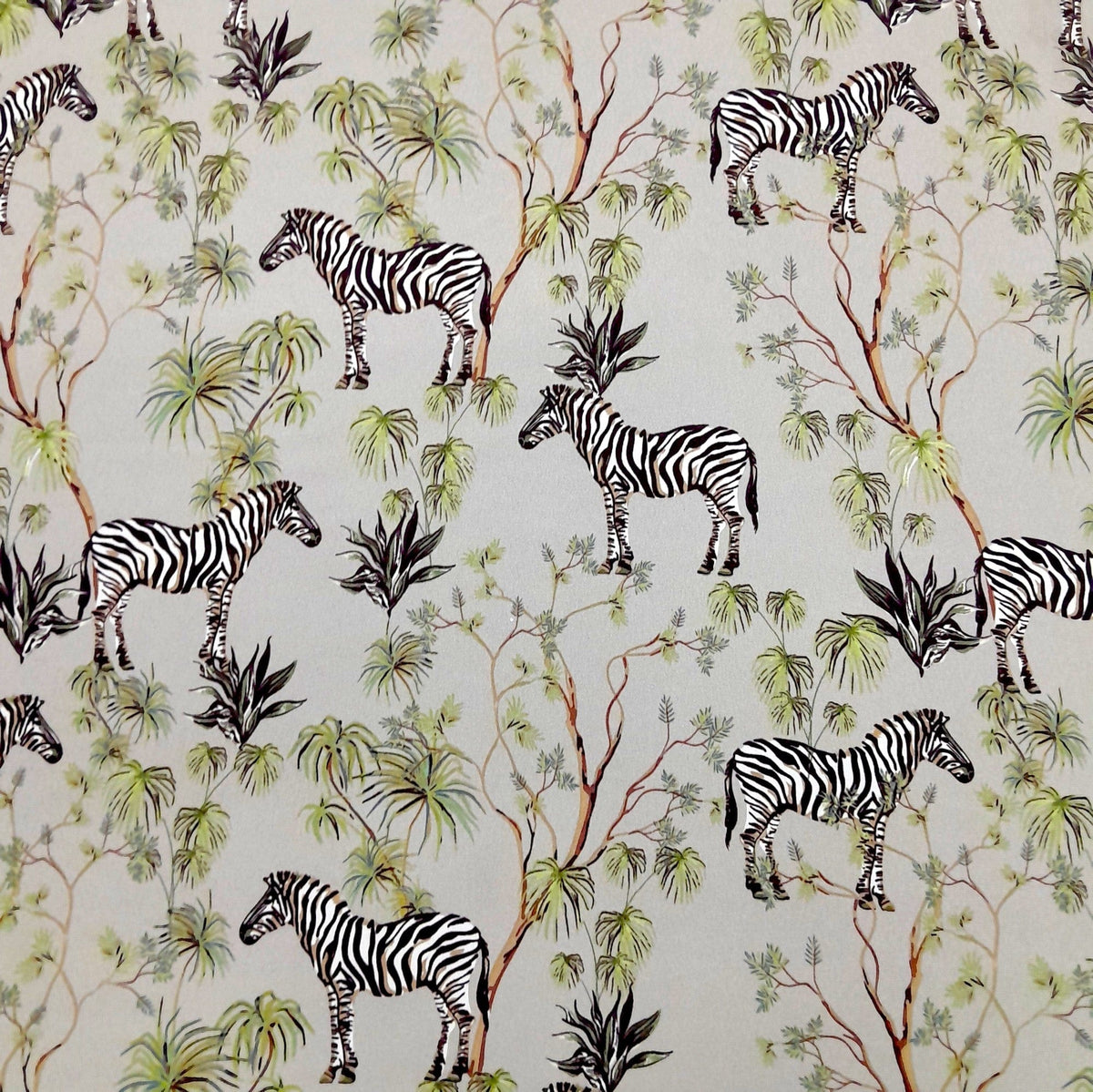 Mazztex Aadil Printed Mini Matt Printed Mini Matt Zebra Grey 140 cm