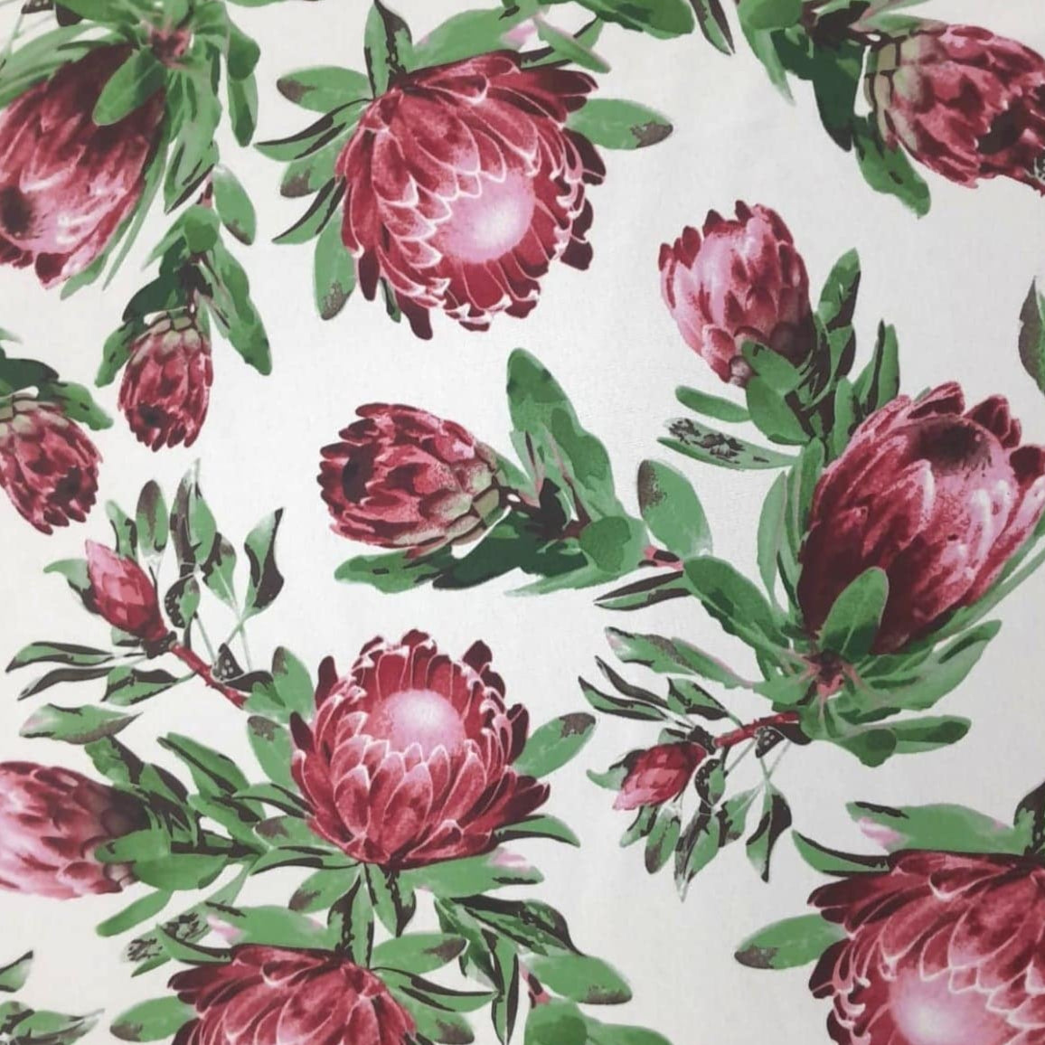 Mazztex Printed Mini Matt Cream Printed Mini Matt Protea Design 34 Collection 140 cm (7907923689561)