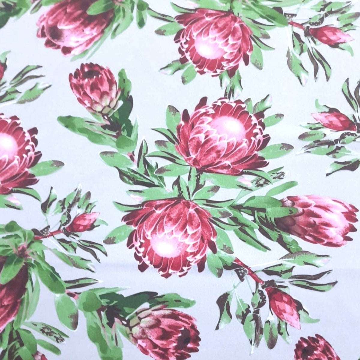 Mazztex Printed Mini Matt Grey Printed Mini Matt Protea Design 34 Collection 140 cm (7907923689561)