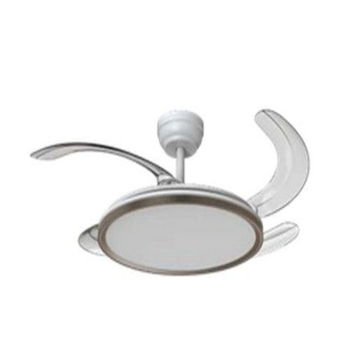 Olite OLF-3CCT-RDIM-CH Champagne 42 Inch Retractable 4 Blade Fan 3CCT Light Dimmable