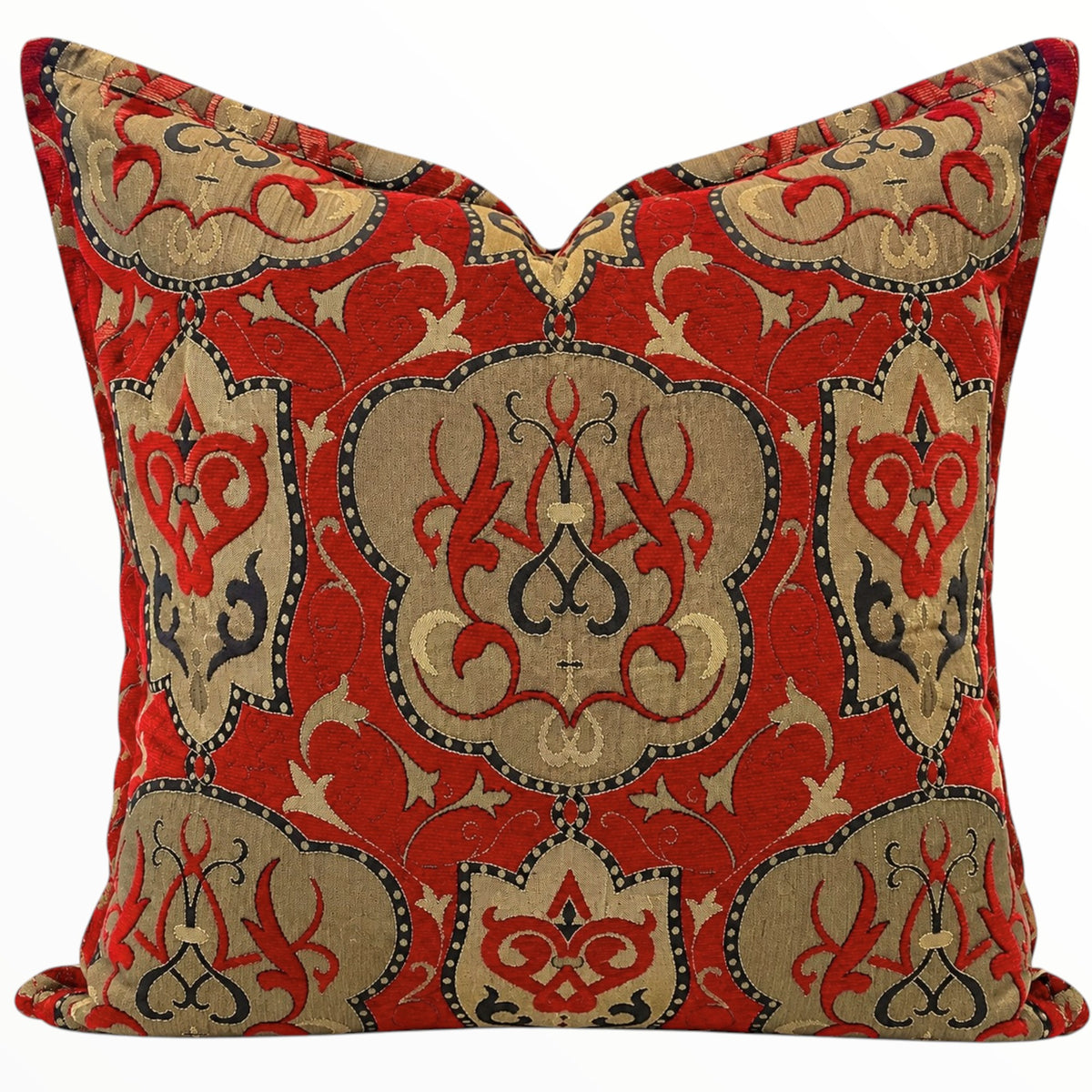 Assorted Scatter Cushion Tapestry Medalion Ruby Red 60x60 cm.
