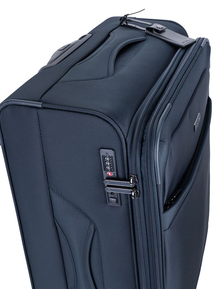 Cellini Microlite S Widebody Maxipack 4 Wheel Trolley Case - Ink Blue.