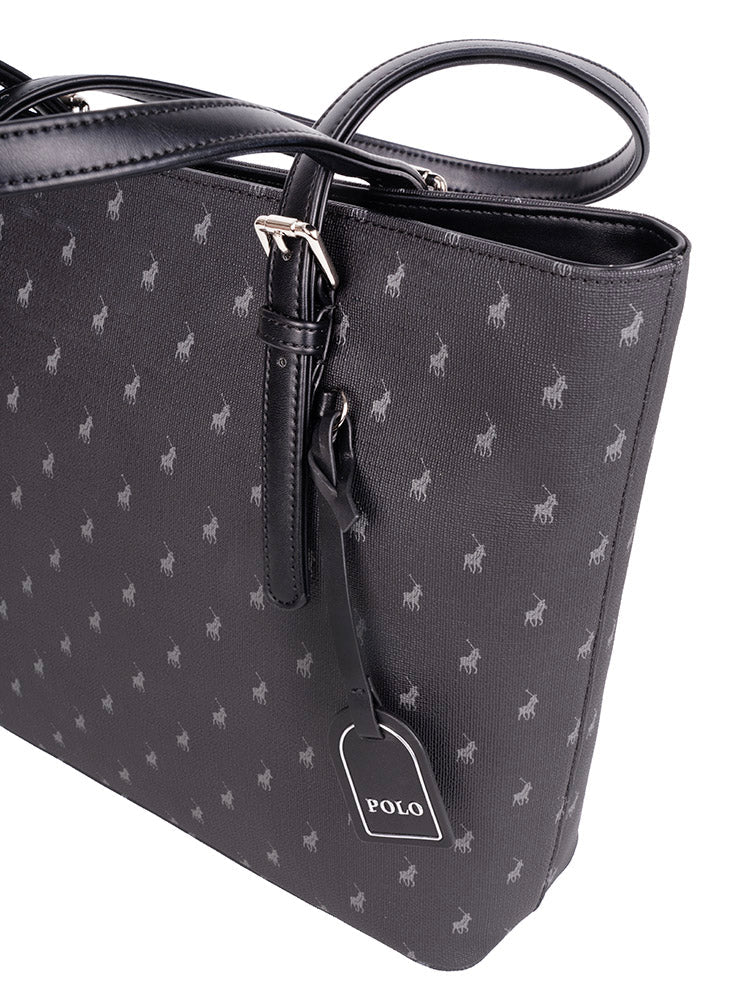 Polo Polo Iconic Medium Tote - Black POS432115