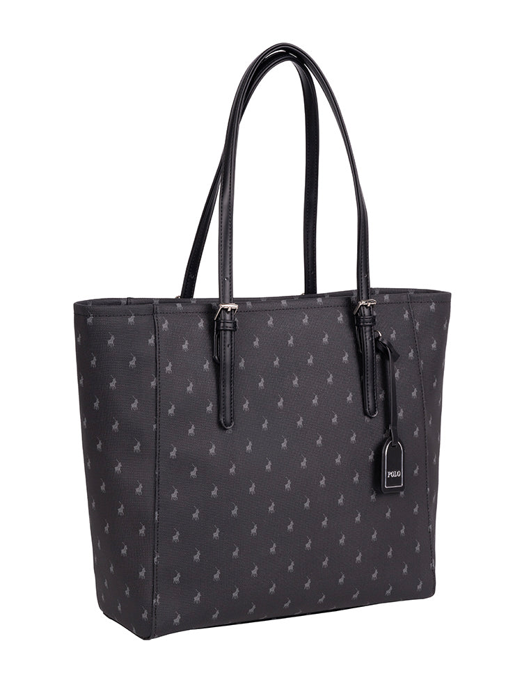Polo Iconic Medium Tote Black POS432115