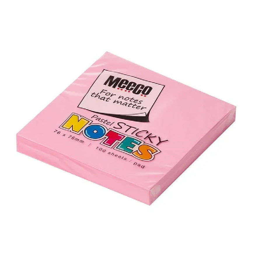 Meeco Sticky Notes 76X76 Pink