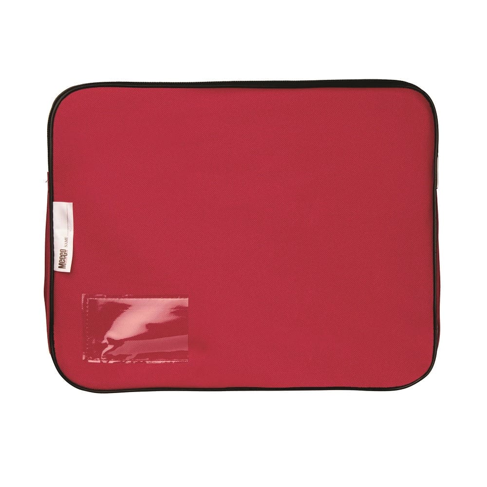 Meeco School Stationery Meeco Gusset Book Bag Canvas Red