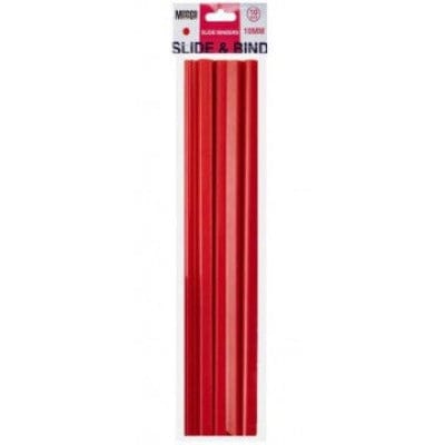 Meeco Tech & Office Meeco Slide Binder 10mm  Red- 10 Pack (7347265175641)