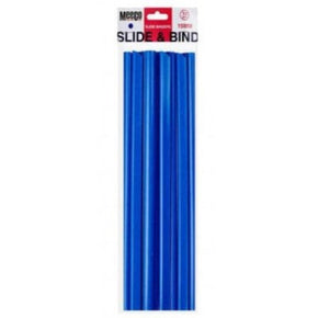 Meeco Tech & Office Meeco Slide Binder 15mm Blue 10 Pack (7335594688601)