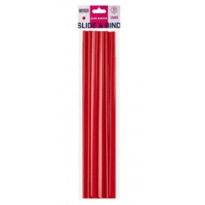 Meeco Tech & Office Meeco Slide Binder 5mm Red 10 Pack (7347265405017)